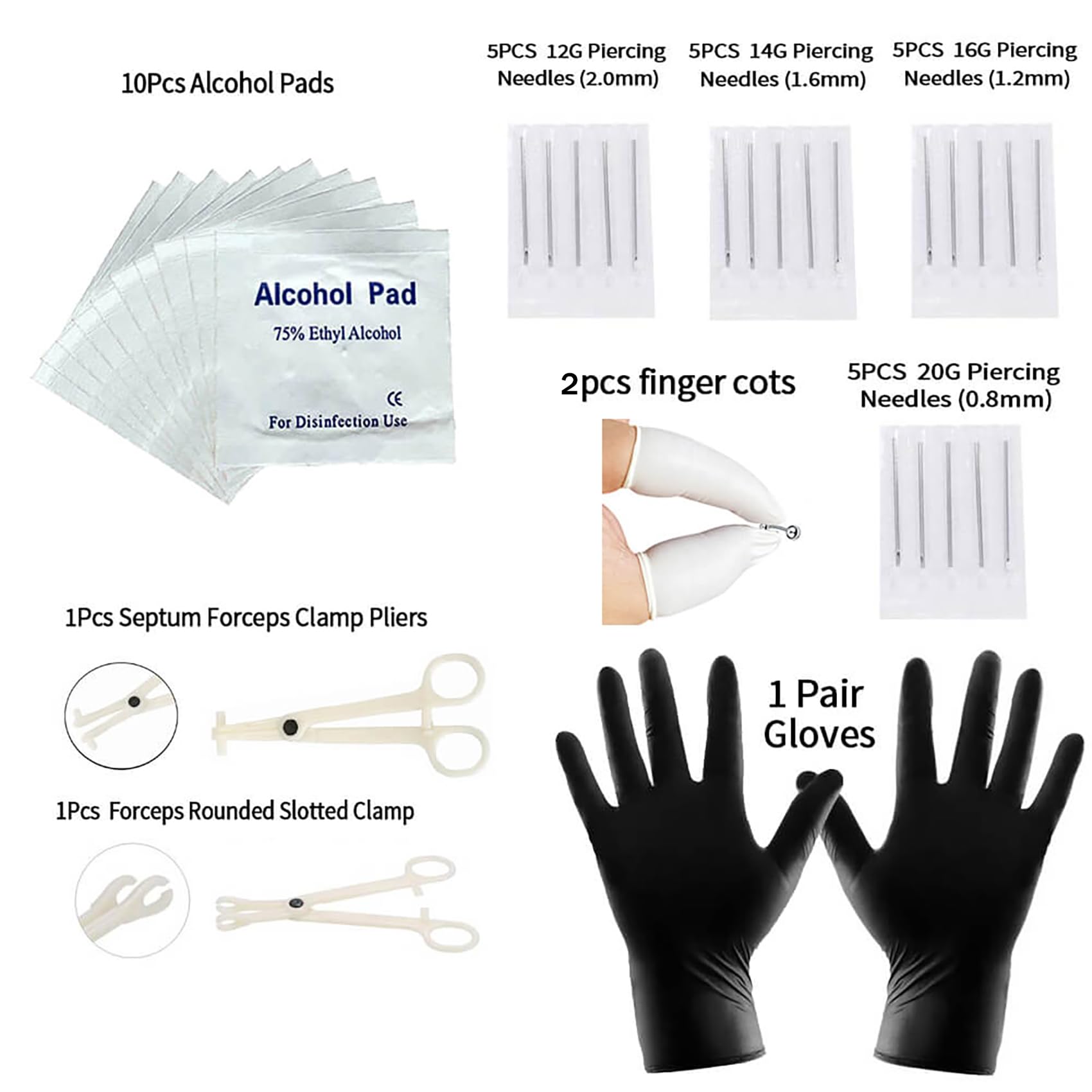 A-minusone pinzas piercing profesionales para colocaciones seguras.