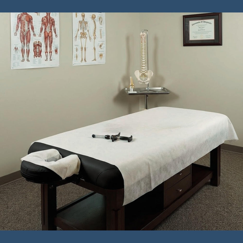 A&A latex-free disposable sheets emphasize skin-friendly cleanliness.