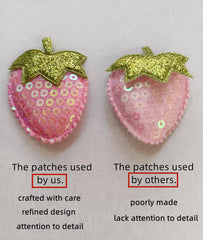 AACKS toddler strawberry hair bow elevates back-to-school and family moments.