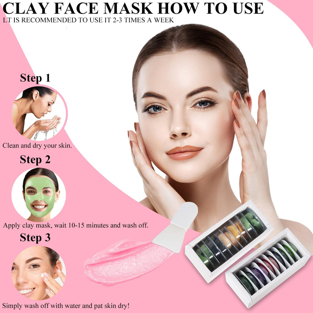 Aaenouicfs mascarilla arcilla oro 24k: piel equilibrada y luminosa
