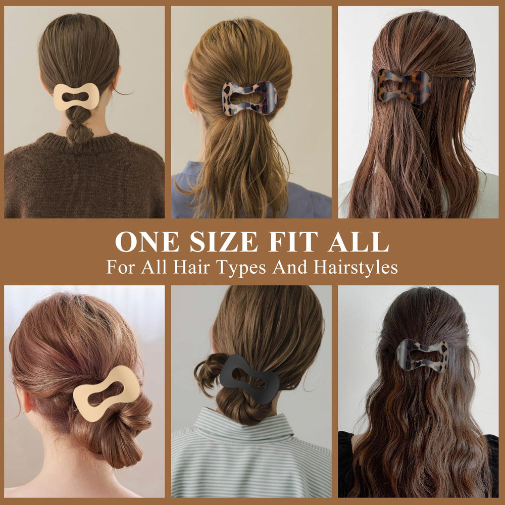 Aaiffey flat clips; ideal for daily wear and special occasions.