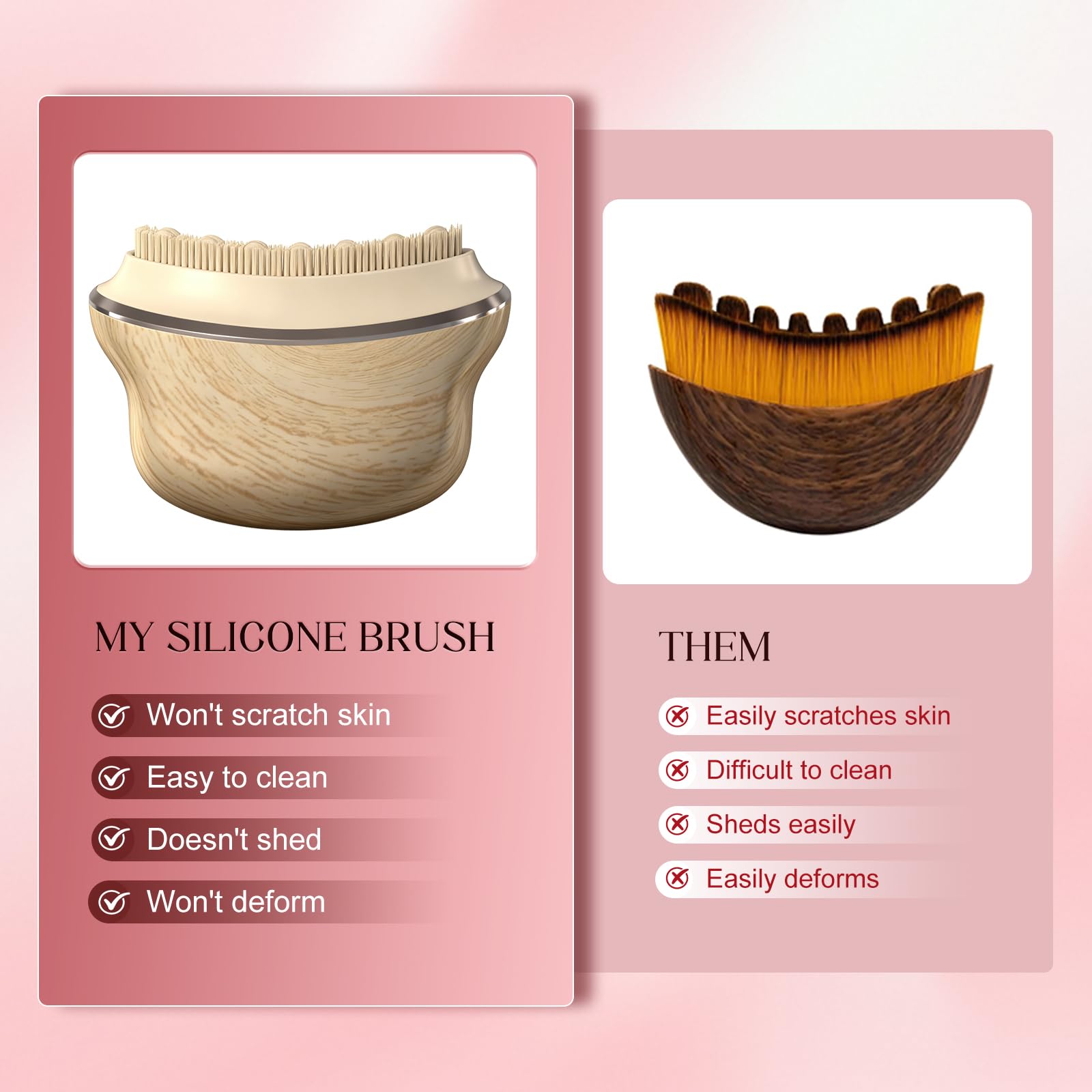 AAJP ergonomic contour brush follows facial curves for chin carving and a refreshed lower face.