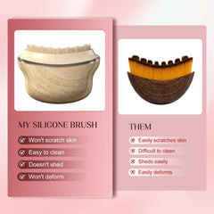 AAJP ergonomic contour brush follows facial curves for chin carving and a refreshed lower face.