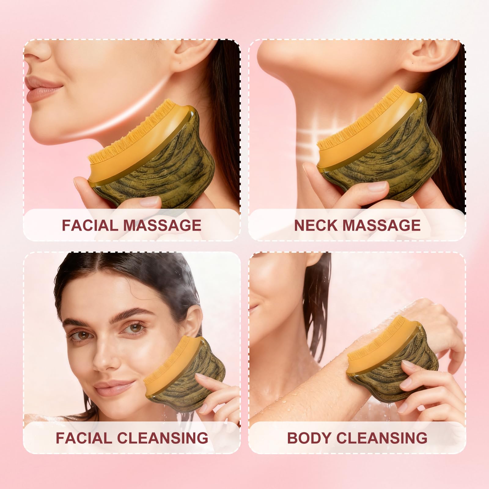 AAJP Lymphatic Contour Face Brush gift packaging ready for gifting.