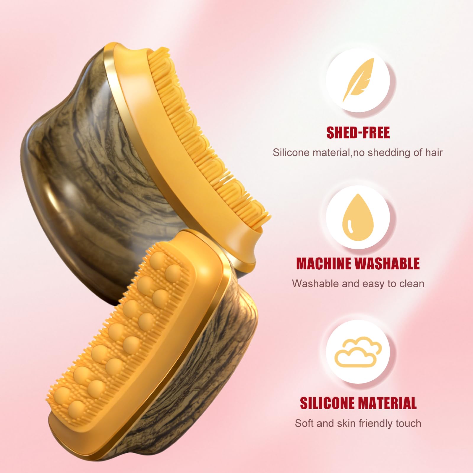 AAJP Lymphatic Contour Face Brush jawline contouring view for lower-face definition.