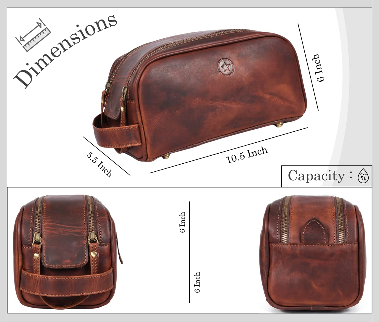 Aaron Vendimia Estilo bottom studs prevent slipping and protect the bag's base