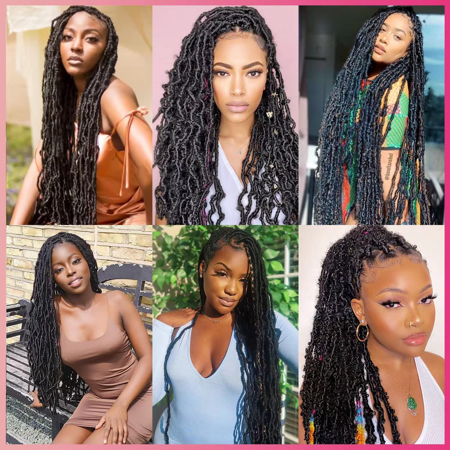 Aayubb heat-resistant crochet locs safe up to 80°C.