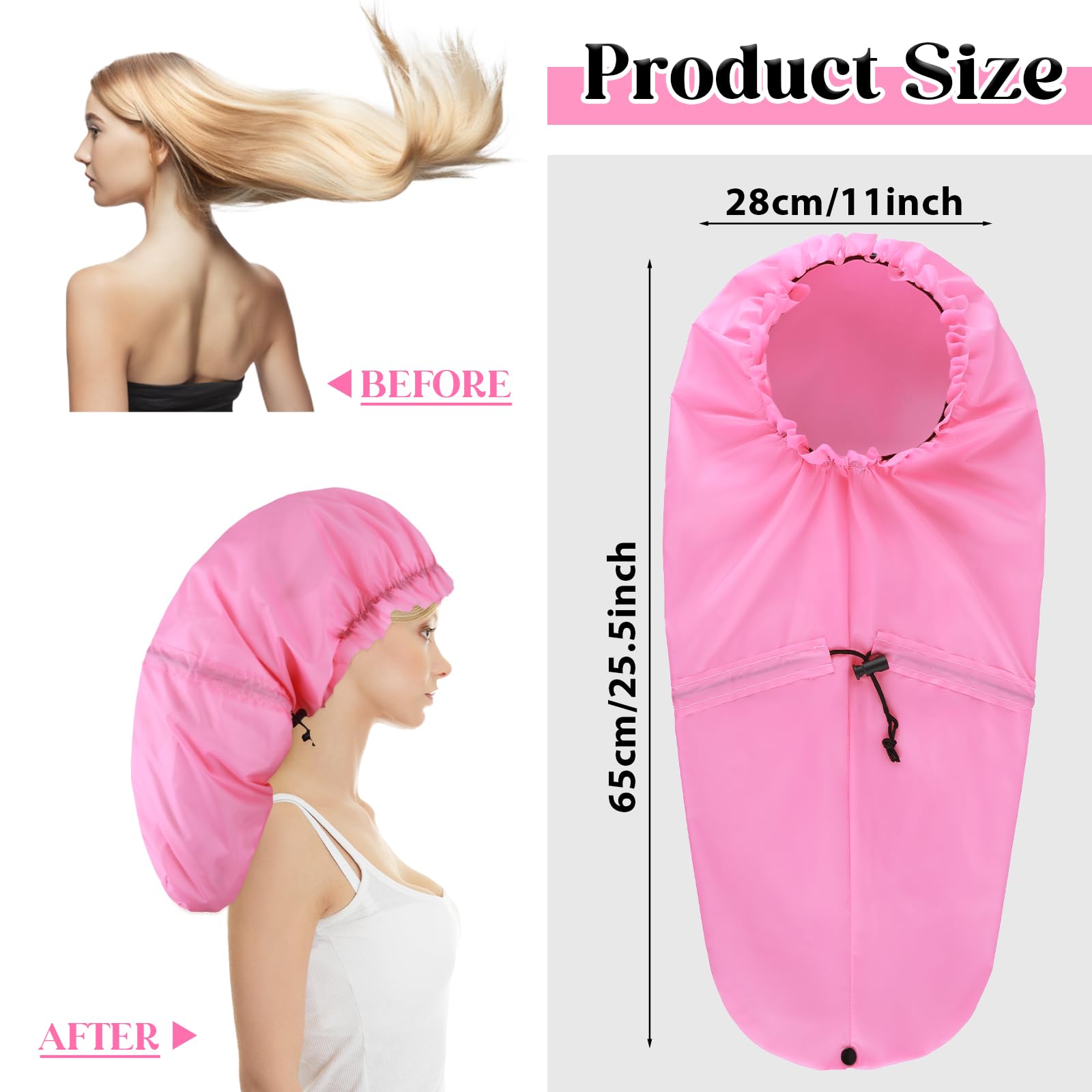 Abeillo capuchón de ducha largo para locs, evita filtraciones y protege el cabello.