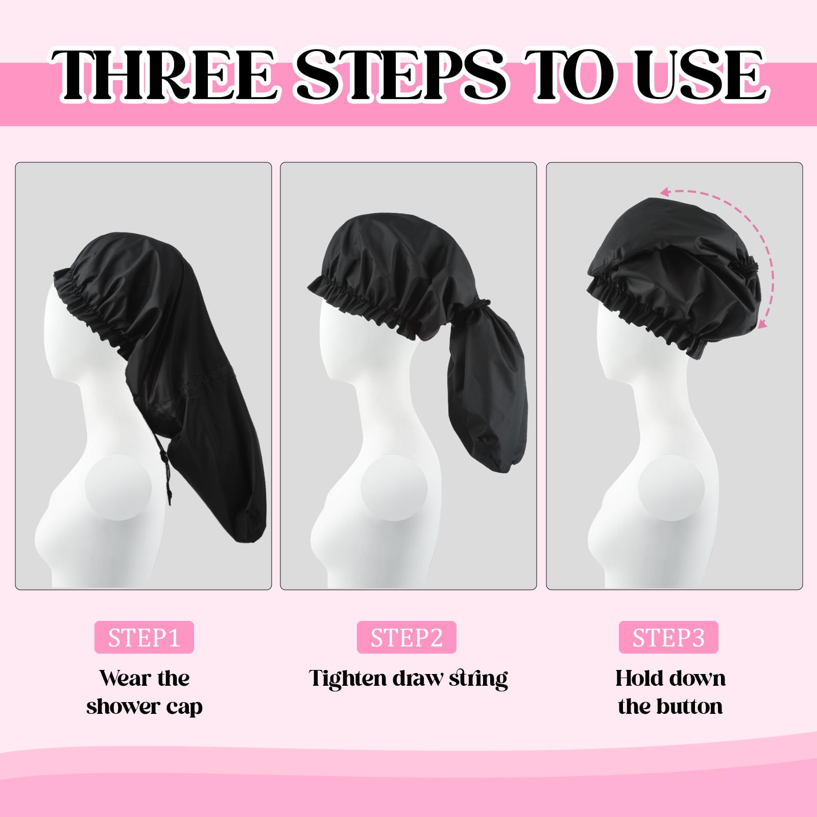 Abeillo capuchón de ducha uso doméstico, ideal para maquillaje cuidado de la piel y duchas.