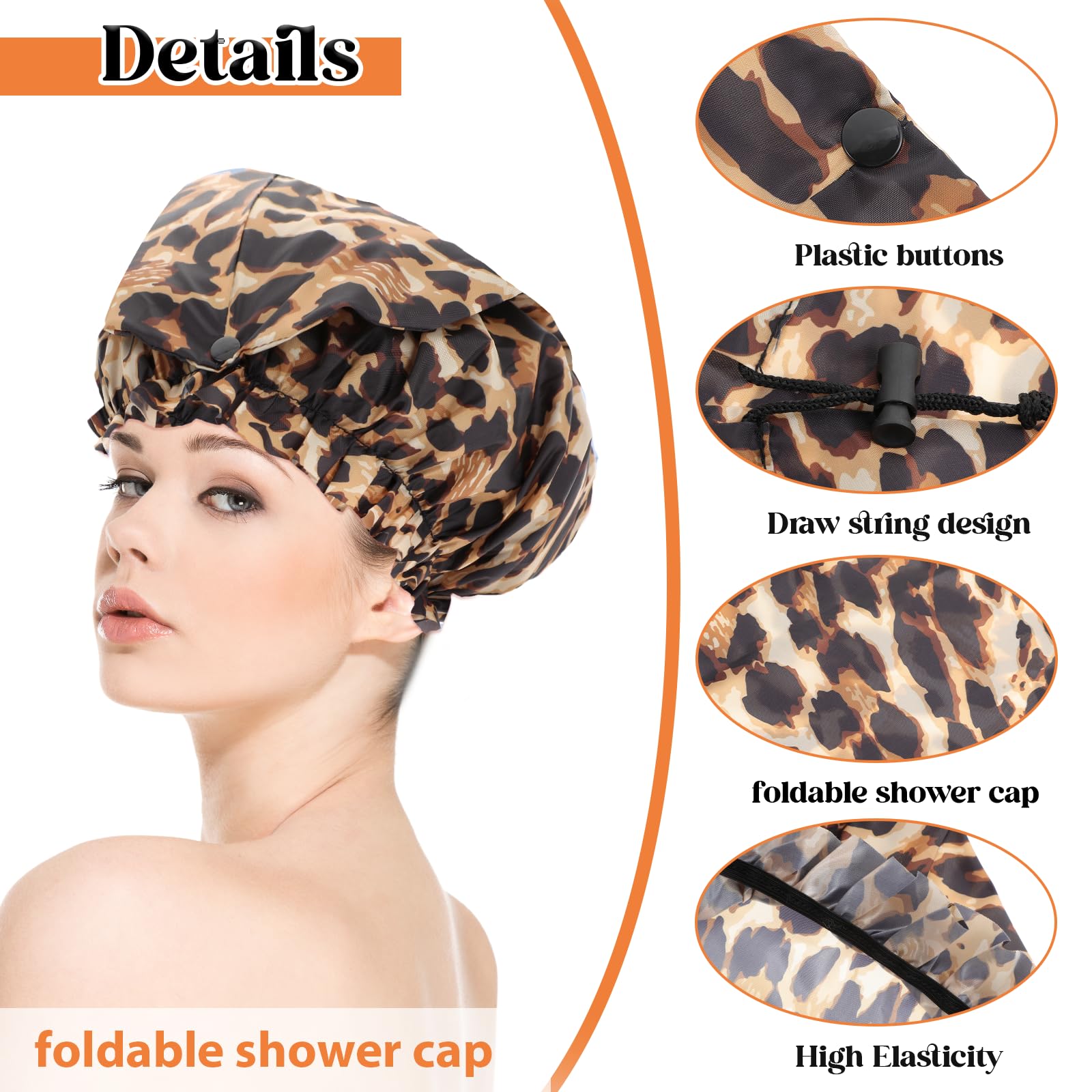 Gorra impermeable Abeillo de EVA evita la humedad en el cabello