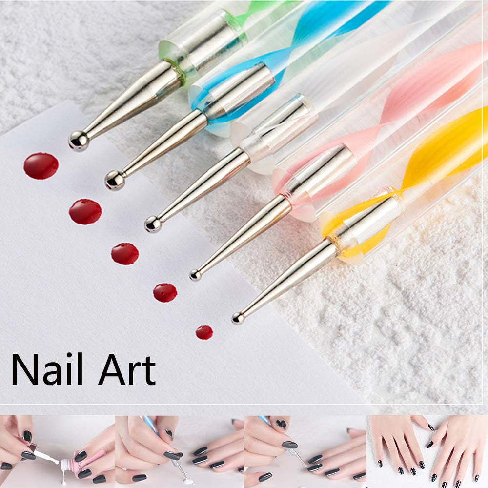 Ten diameters for versatile dotting, shading, and pattern tracing.