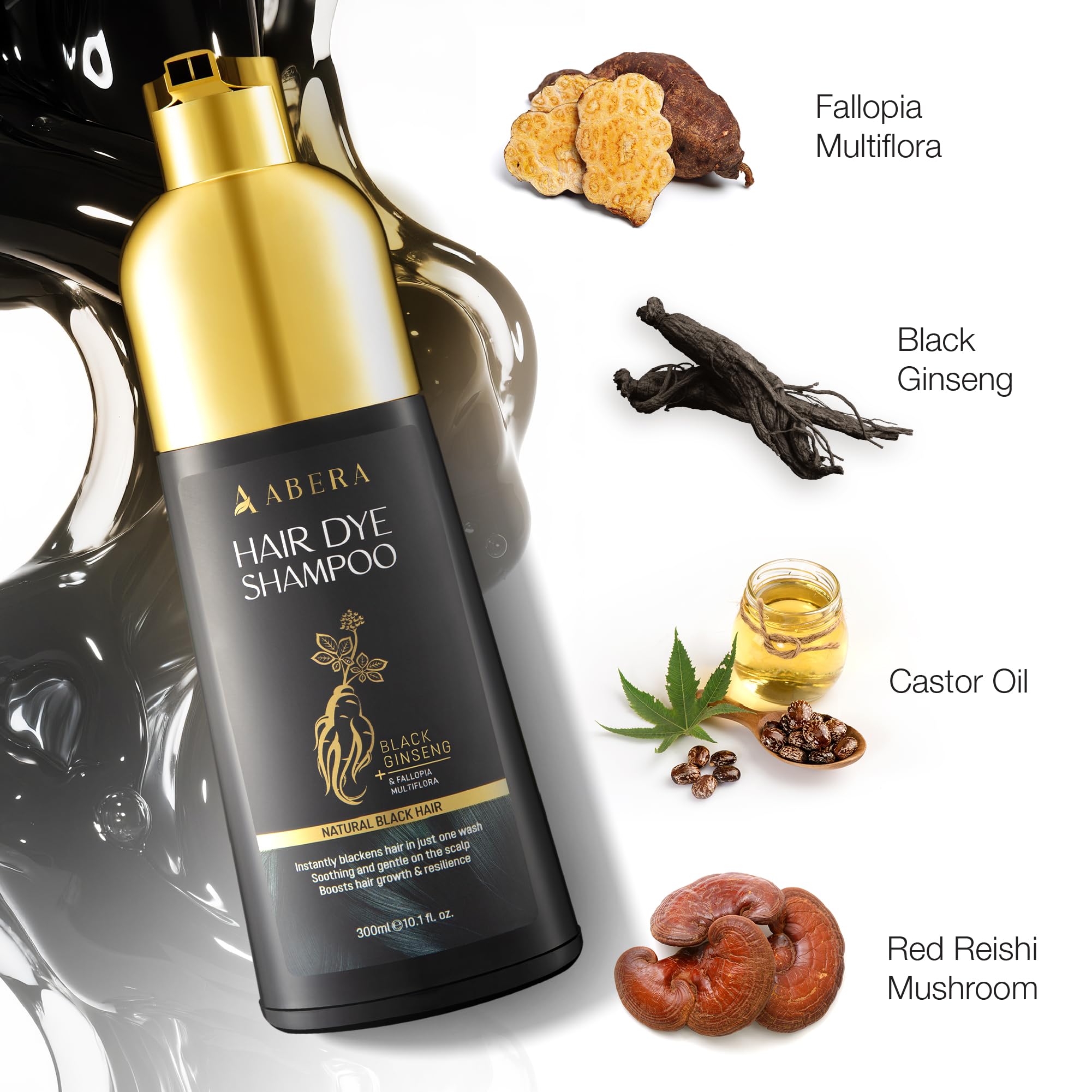 ABERA Hair Dye Shampoo gloves ready for safe, stain-free application.