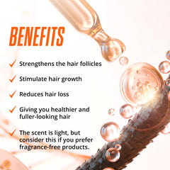 ABERA hair growth serum application on scalp demonstrating easy daily use.