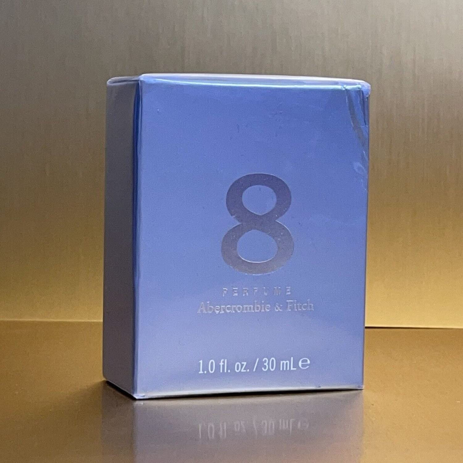 Abercrombie & Fitch 8 perfume displayed on a shelf with refined appeal.