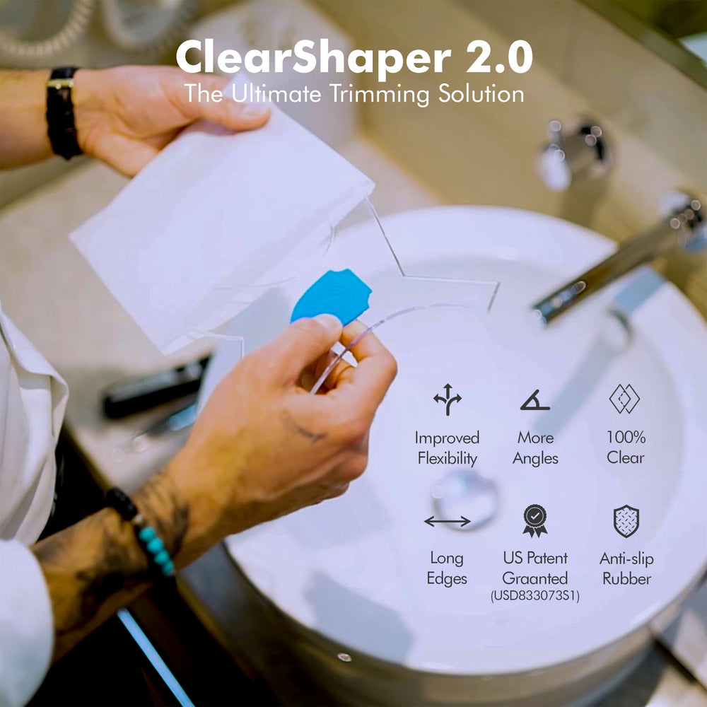 Aberlite ClearShaper anti-slip rubber keeps it steady during use.