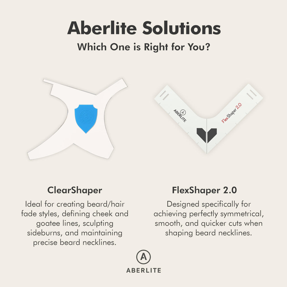 Aberlite ClearShaper durable plastic resists shocks for home grooming.