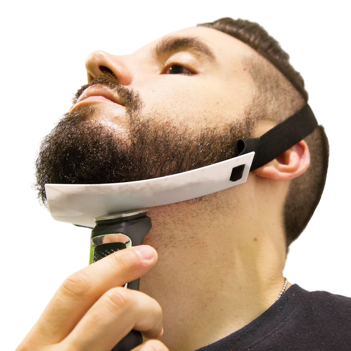 Aberlite FlexShaper 2.0 neckline guide shapes precise beard lines for a clean look.