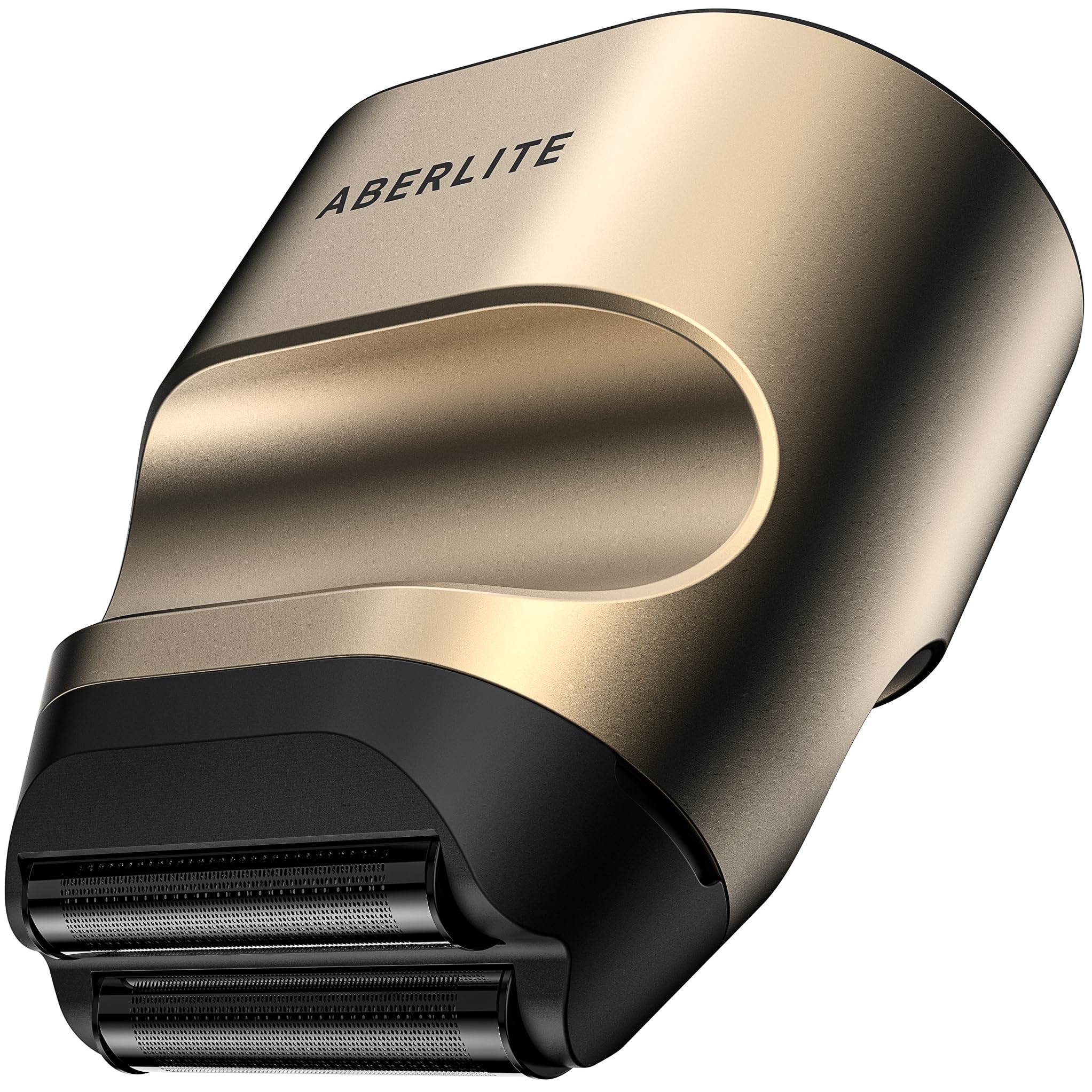 Aberlite Touch 2 front view shows compact finishing shaver for bald heads.