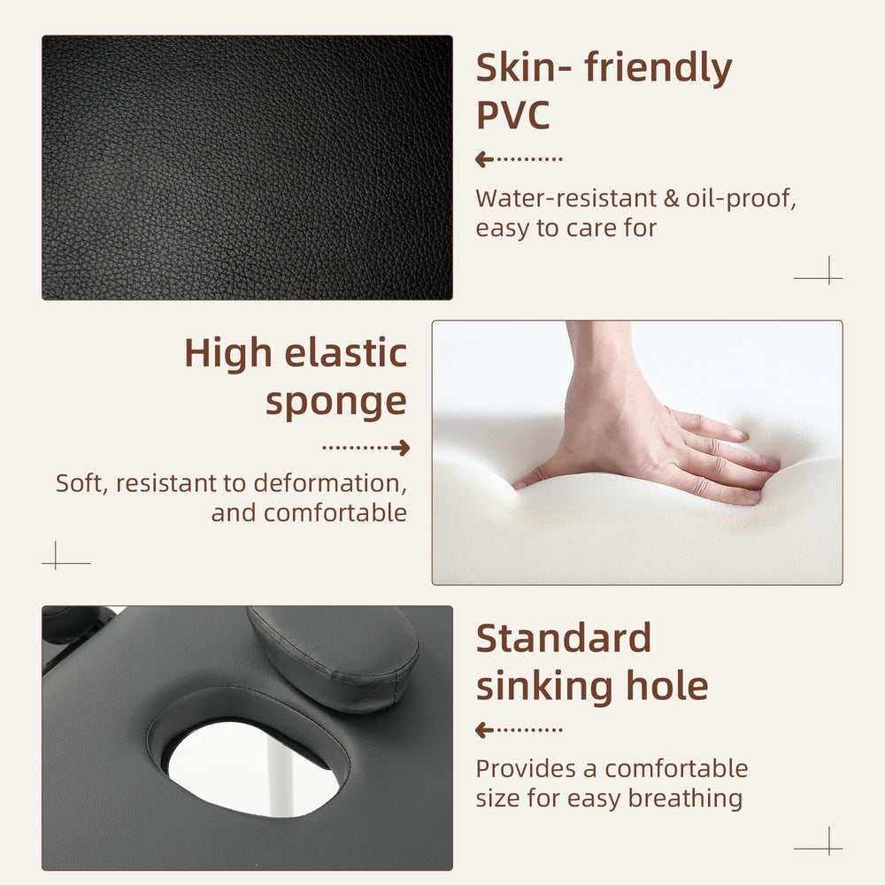 ABET 3-4 inch padding delivers cushioned support for clients throughout sessions.
