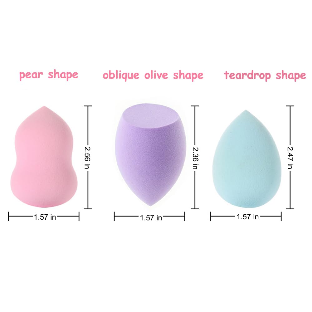 Abgream 15-piece teardrop nude sponge for precise concealer application