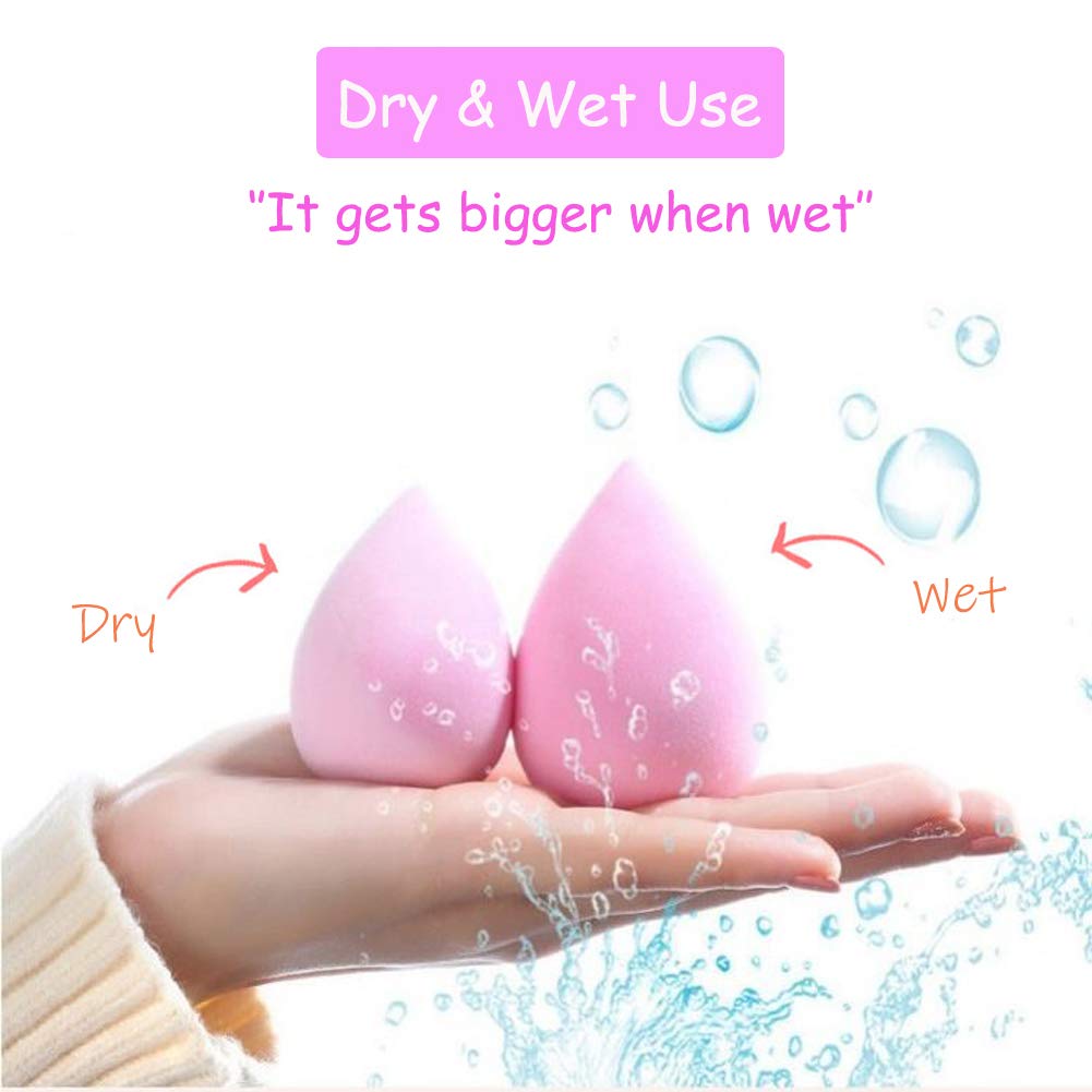Abgream 15-piece teardrop purple sponge for smooth liquid makeup