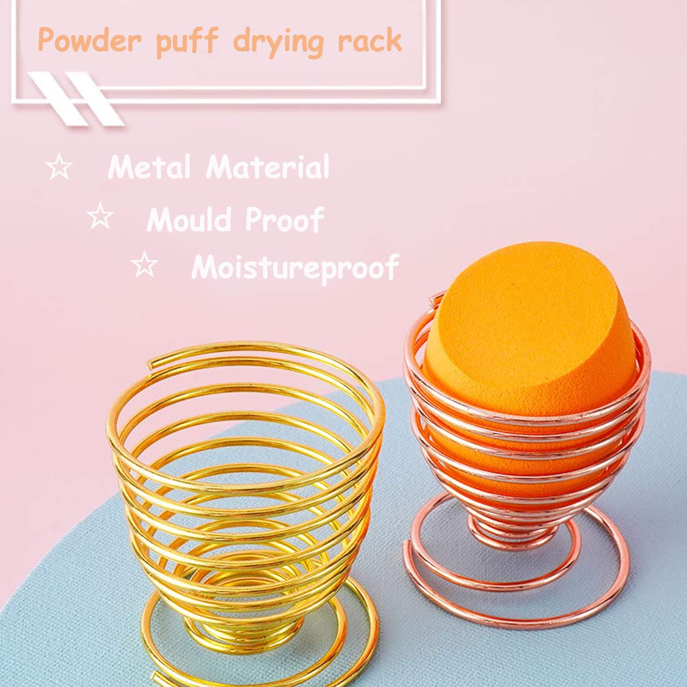 Abgream pear-shaped sponge blender in ivory for liquid foundation blending.