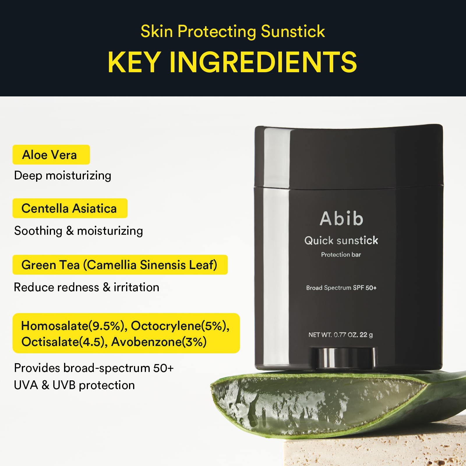 Abib Airy Sunstick applied under makeup for seamless wear