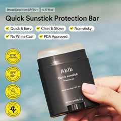 Abib Barra Protección SPF50, acabado brillo suave y natural.