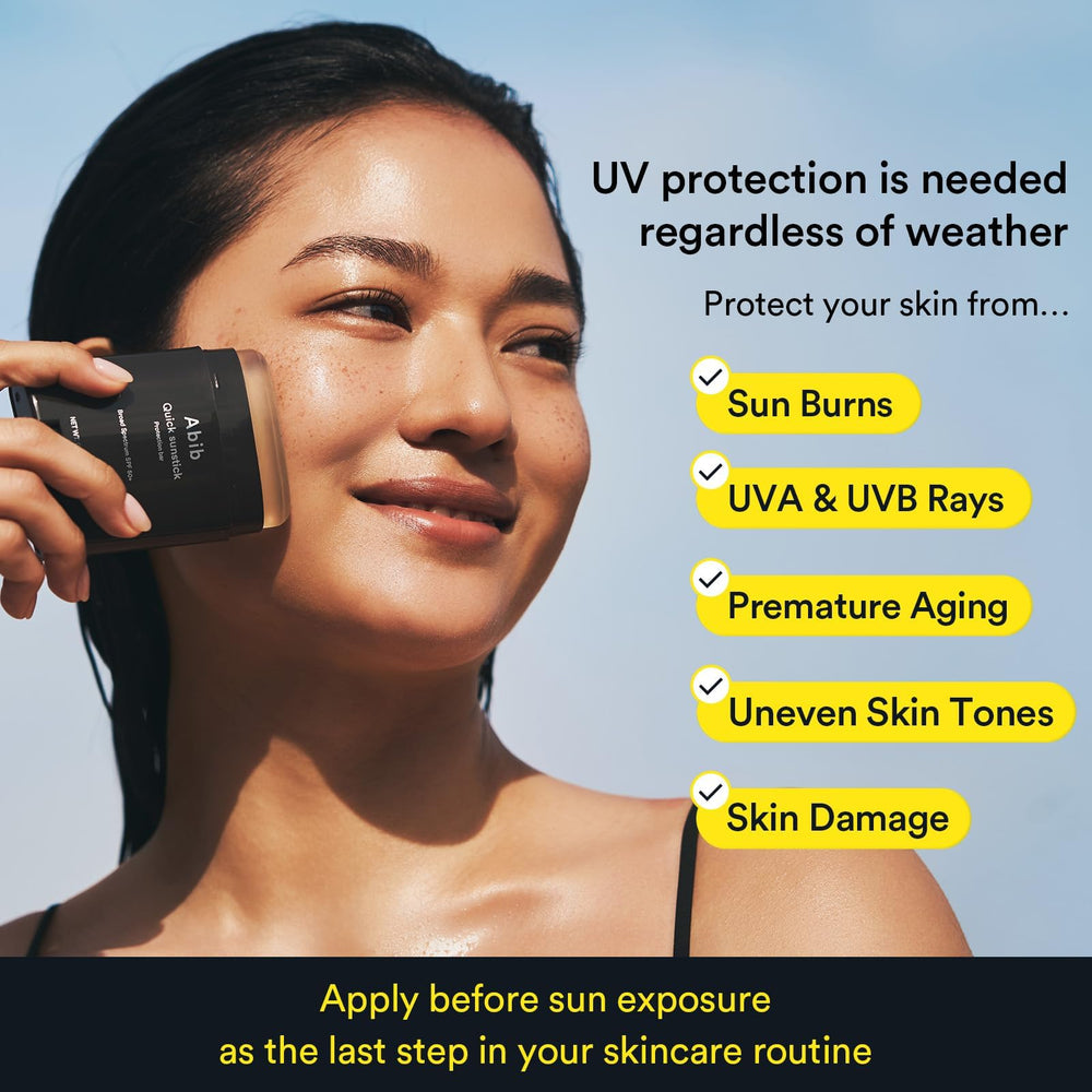 Abib Barra Protección SPF50, ingredientes naturales como aloe y centella asiática.