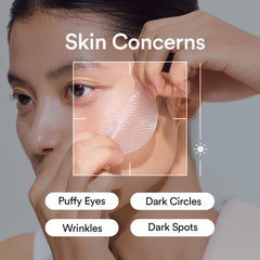 Abib Eye Patches emphasize texture smoothing around the eye area.