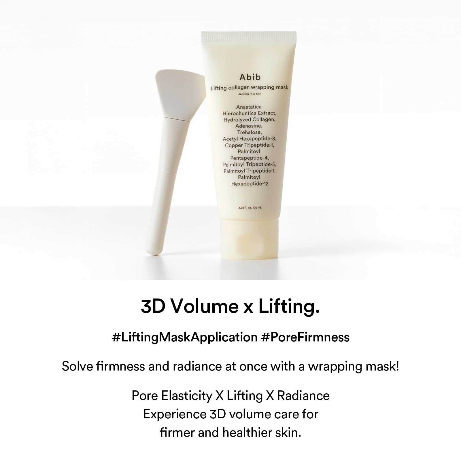 Abib collagen peptides application ensures even coverage for effective ingredient delivery.