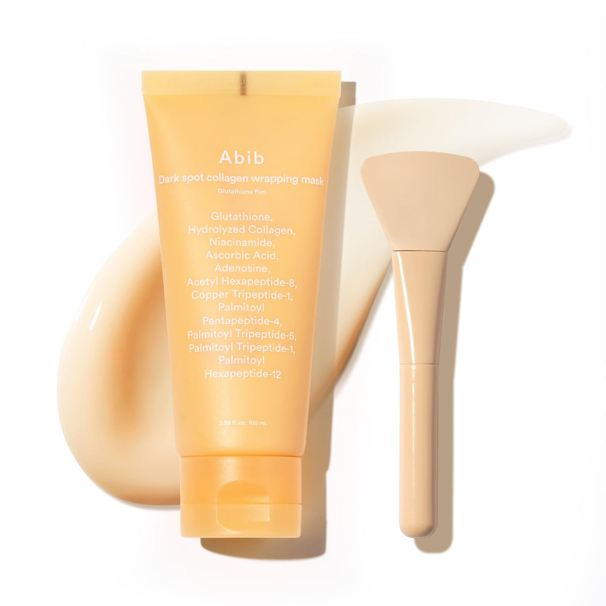 Abib Dark Spot Wrapping Mask with applicator for precise, hygienic application.
