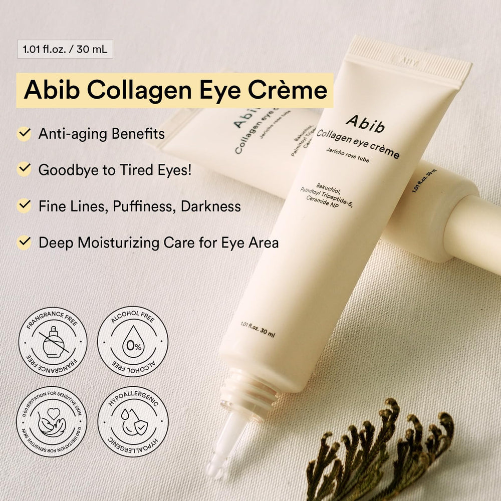 Abib Eye-Deal Jericho Rose ingredients close-up highlighting gentle care.