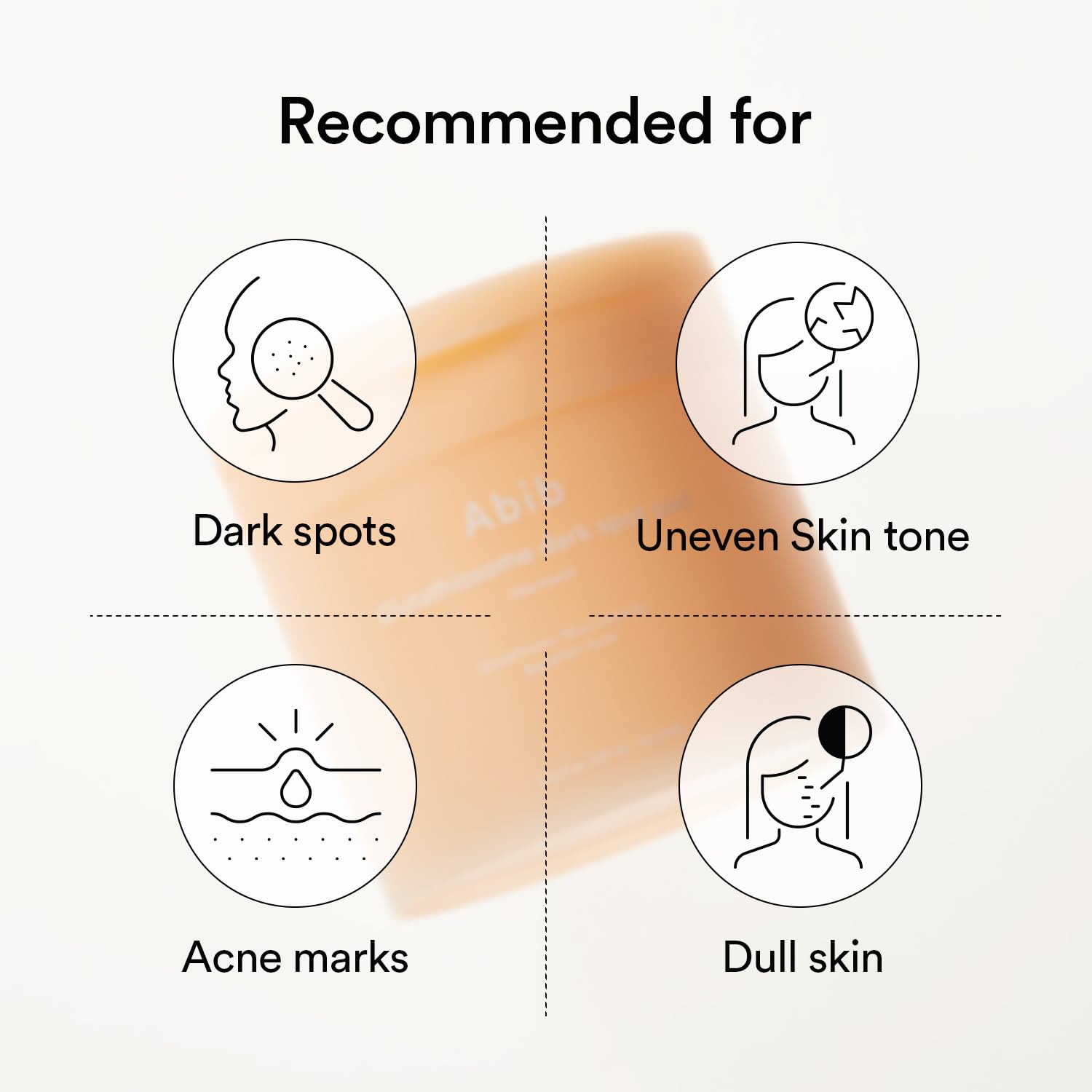 Abib Glutathiosome Dark Spot Pad, paquetes individuales perfectos para viaje