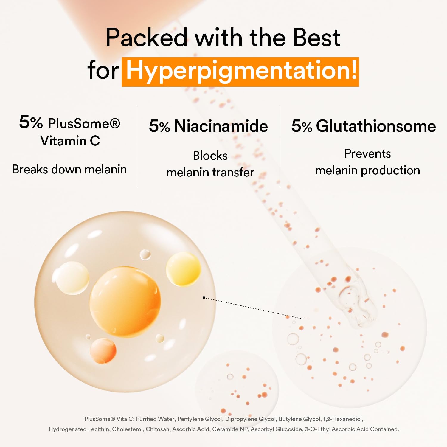 Abib Glutathiosome Vita Drop: ingredientes clave enriquecen la hidratación y favorecen luminosidad.