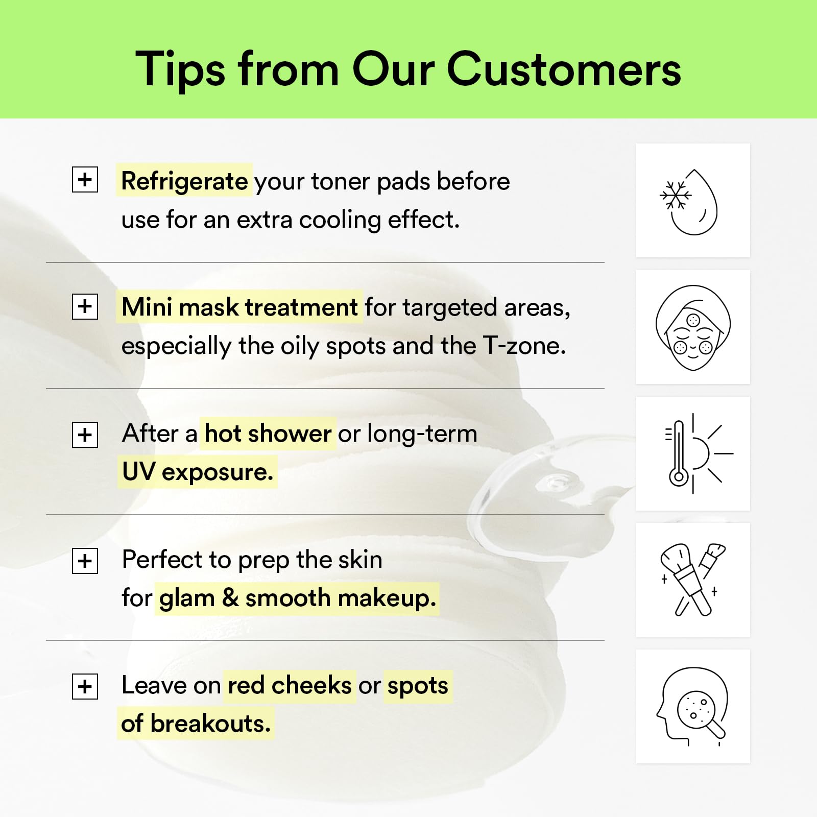 Exfoliación suave sin irritación gracias a la fórmula de Abib Heartleaf Spot Pad.