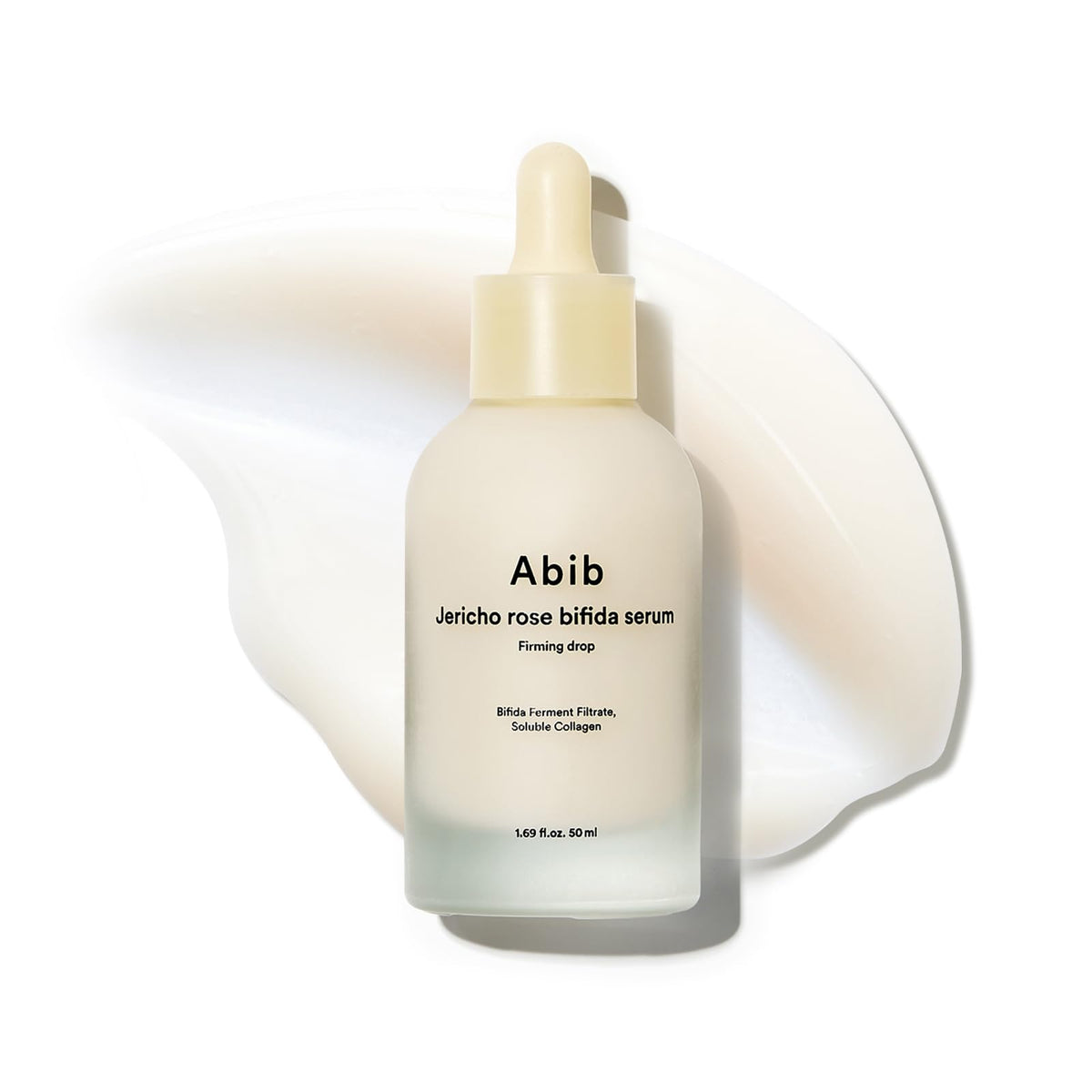Abib Jericho Rose Bifida Serum en botella, hidratación profunda para piel seca.