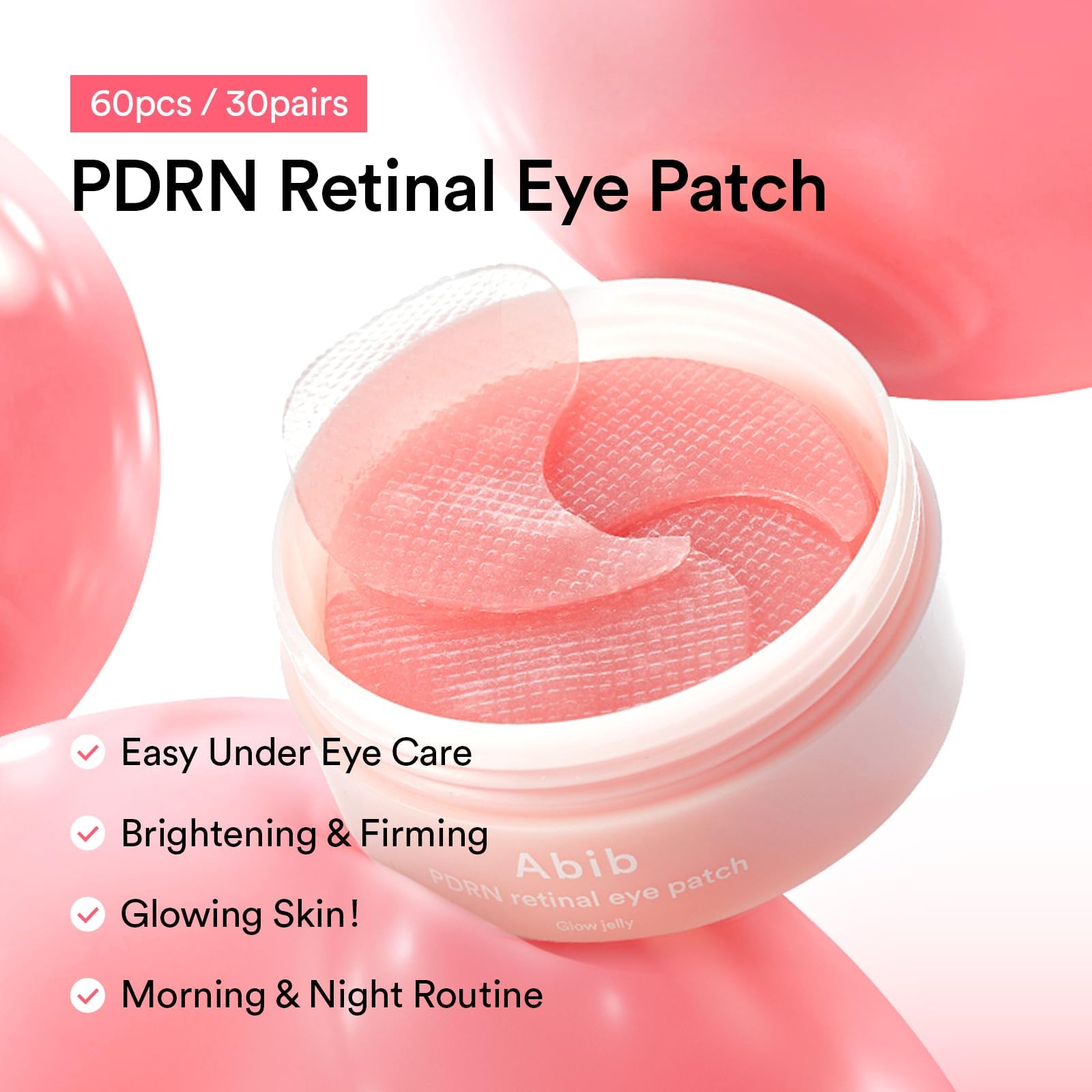 Abib PDRN Retinal Eye Patch Glow Jelly texture for soothing cooling