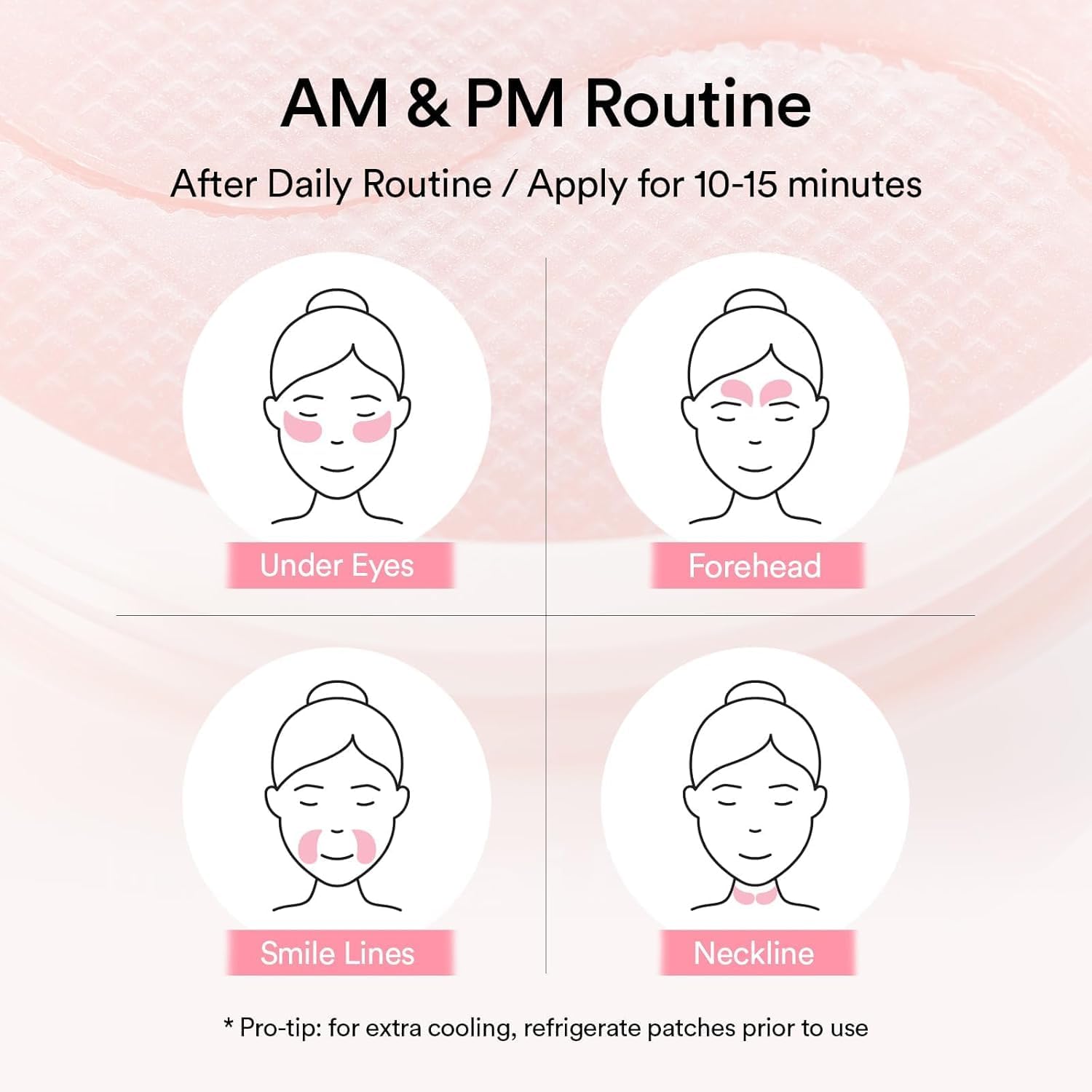 Abib PDRN Retinal Eye Patches used on forehead for multi-area care
