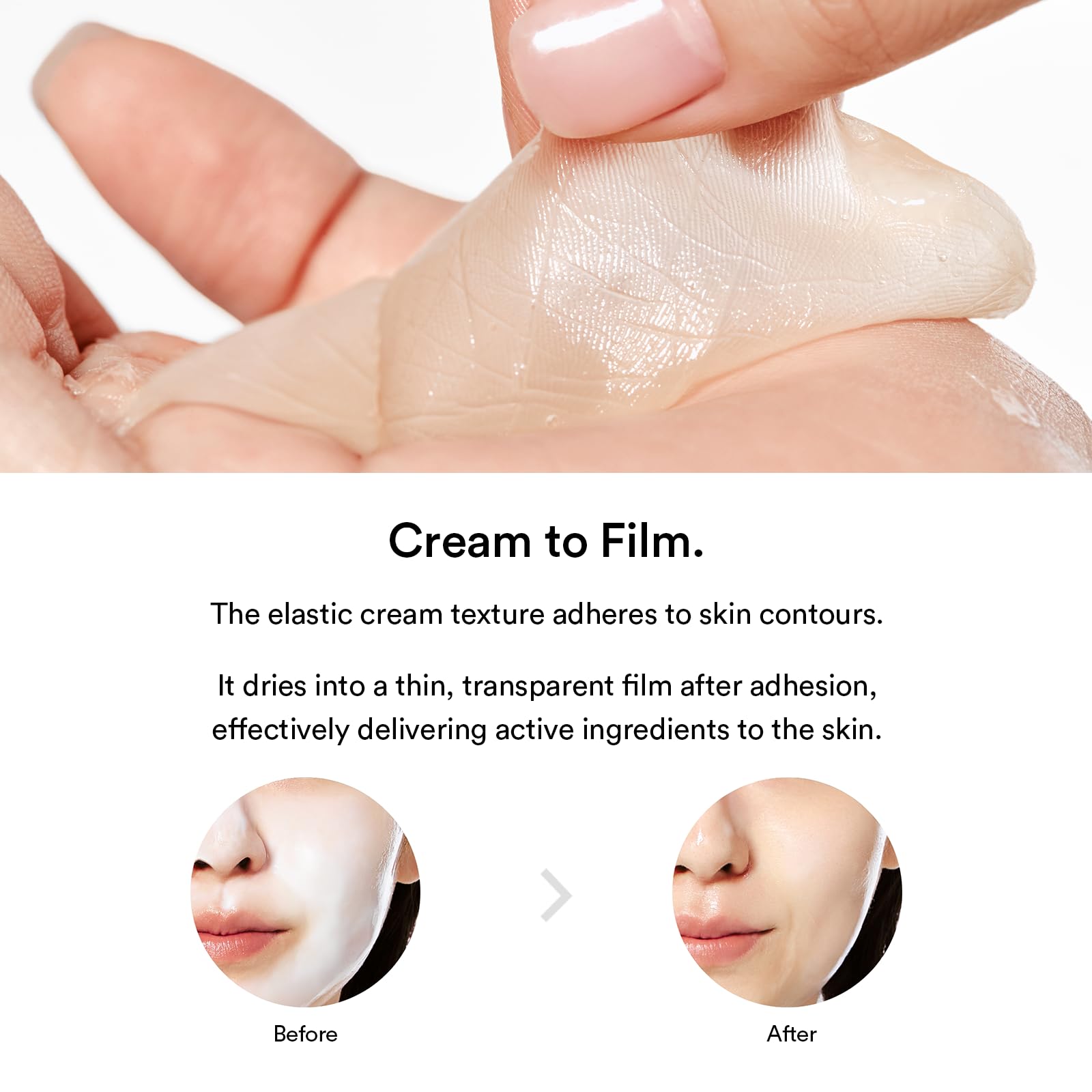 Abib peptide and collagen matrix highlighting advanced formula texture.