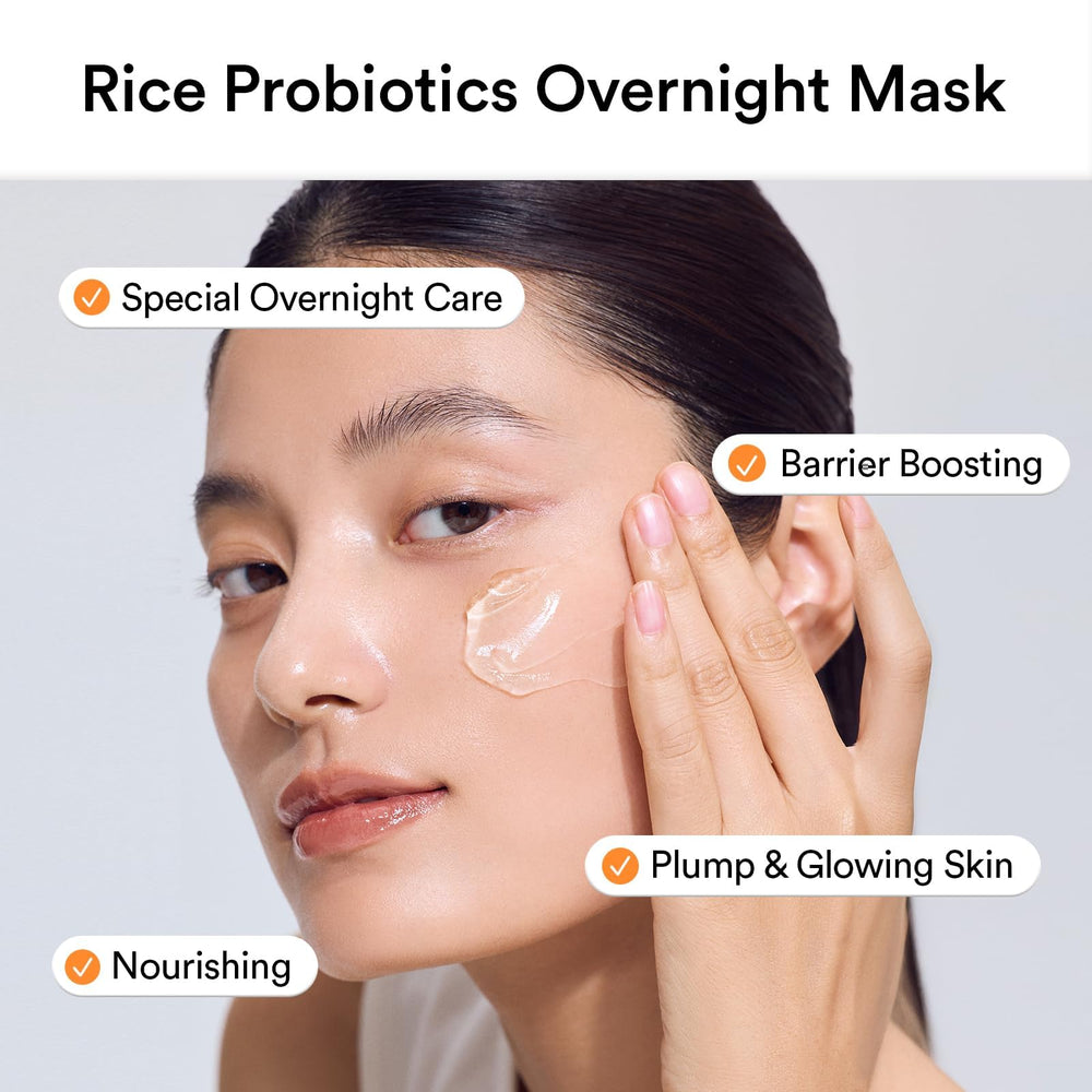 Abib Overnight Mask application demonstrates a thin protective layer overnight