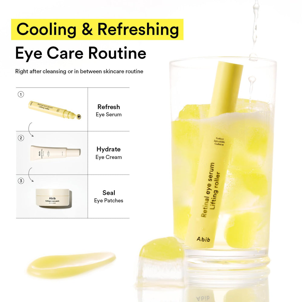 Abib Retinal Eye Serum tamaño de viaje para cuidado ocular en movimiento.