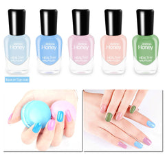 Abitzon new nail polish set bottles lined up showing color variety for everyday looks.