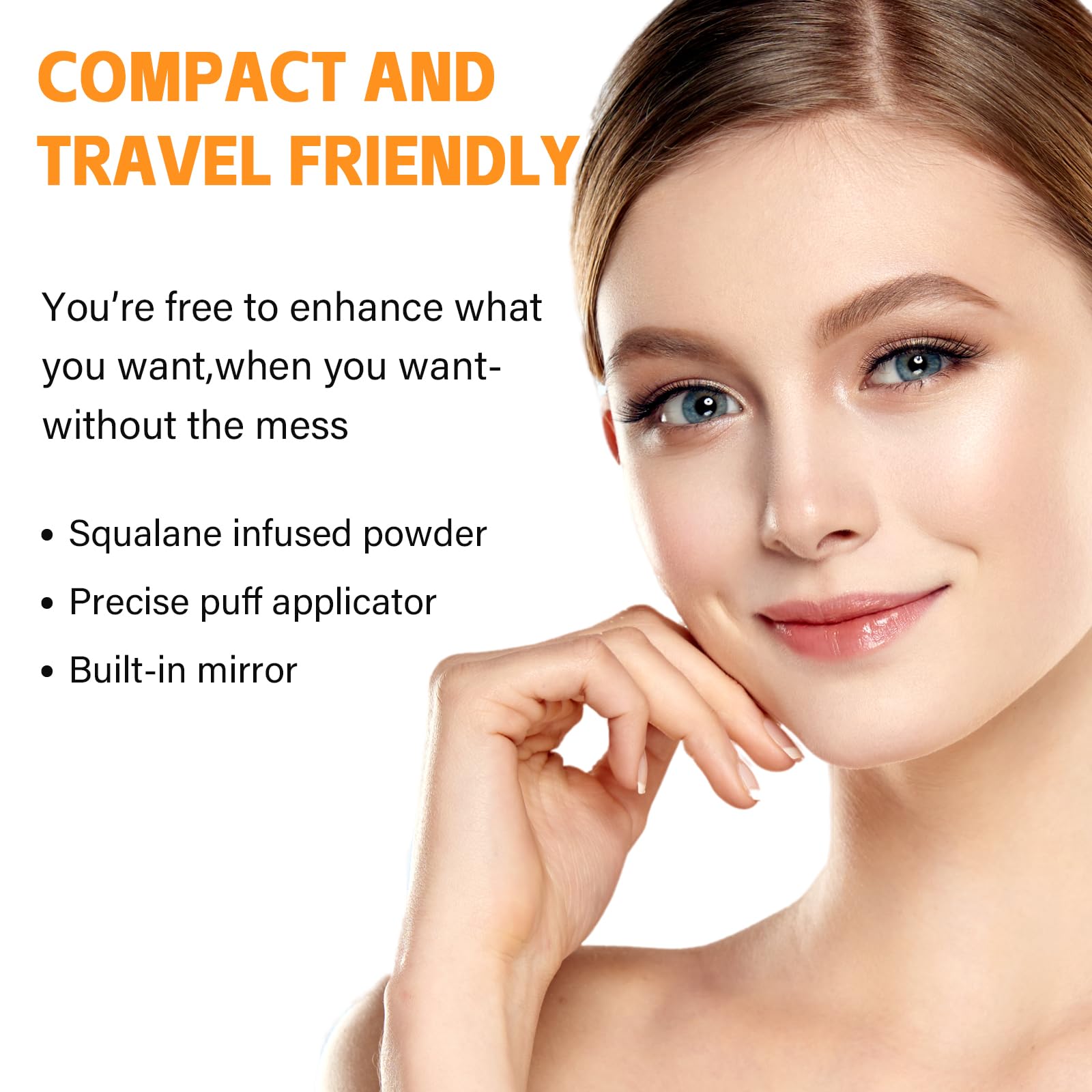 Abomet Compact Mirror Powder Case lets you touch up on the go.