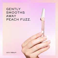 About Face Fold-n-Go Groomers exfoliating tool for smoother, brighter skin.