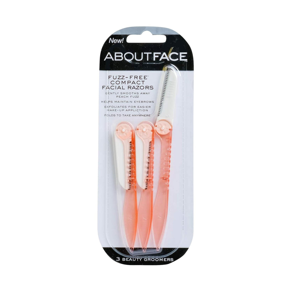 About Face Fold-n-Go Groomers folded compact design for easy storage and travel.