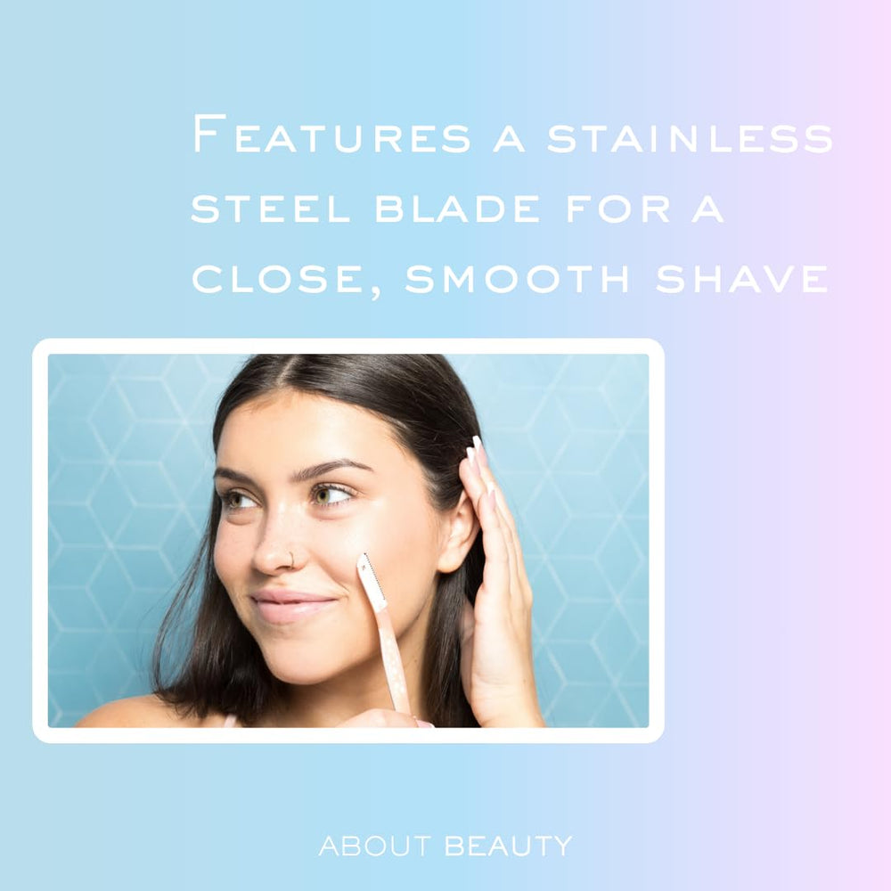 About Face Fuzz-Free Razors Japanese steel construction for premium feel.