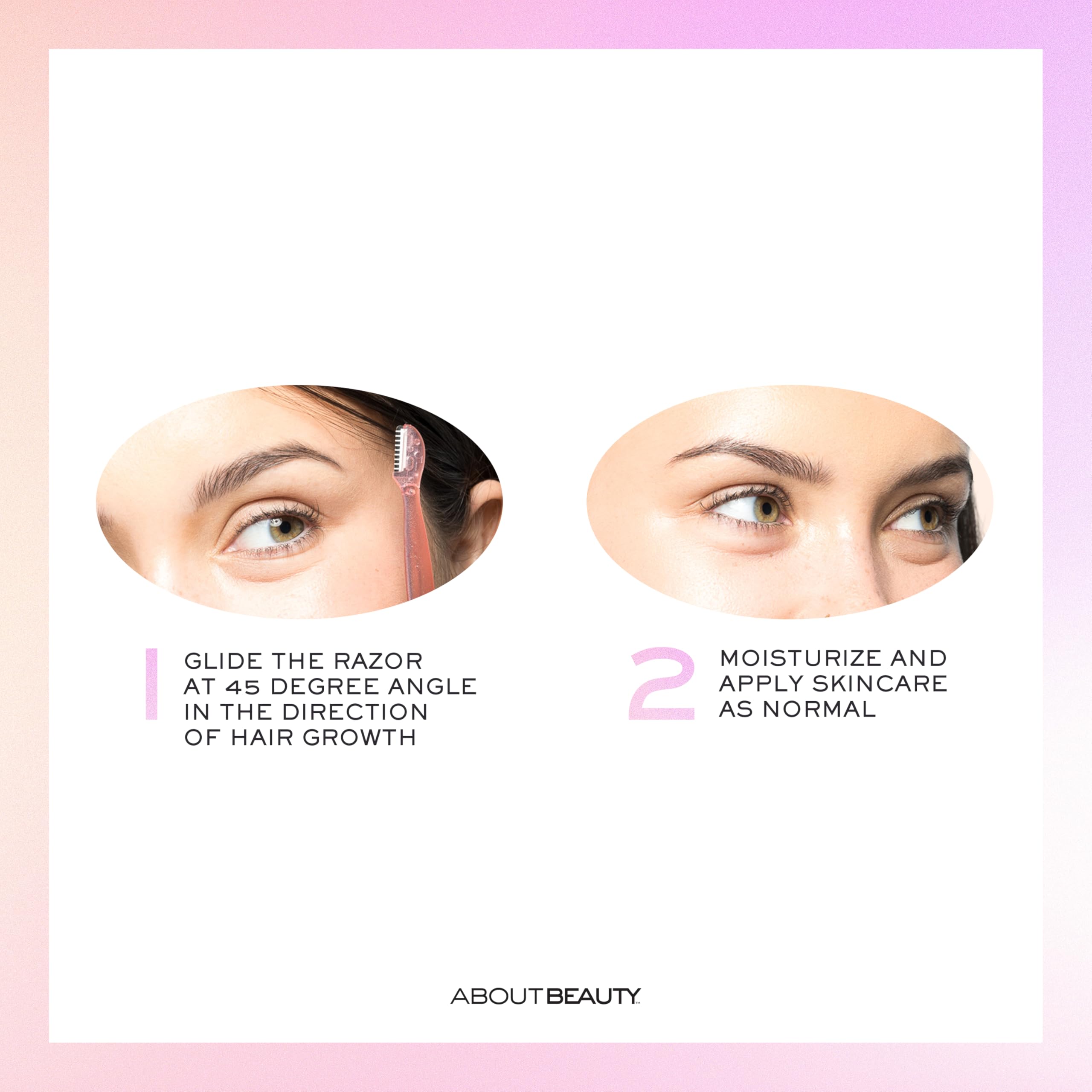 About Face razor safety guard prevents cuts during use