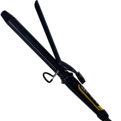 abp 1-inch long-barrel close-up demonstrates even heat distribution for tight curls.