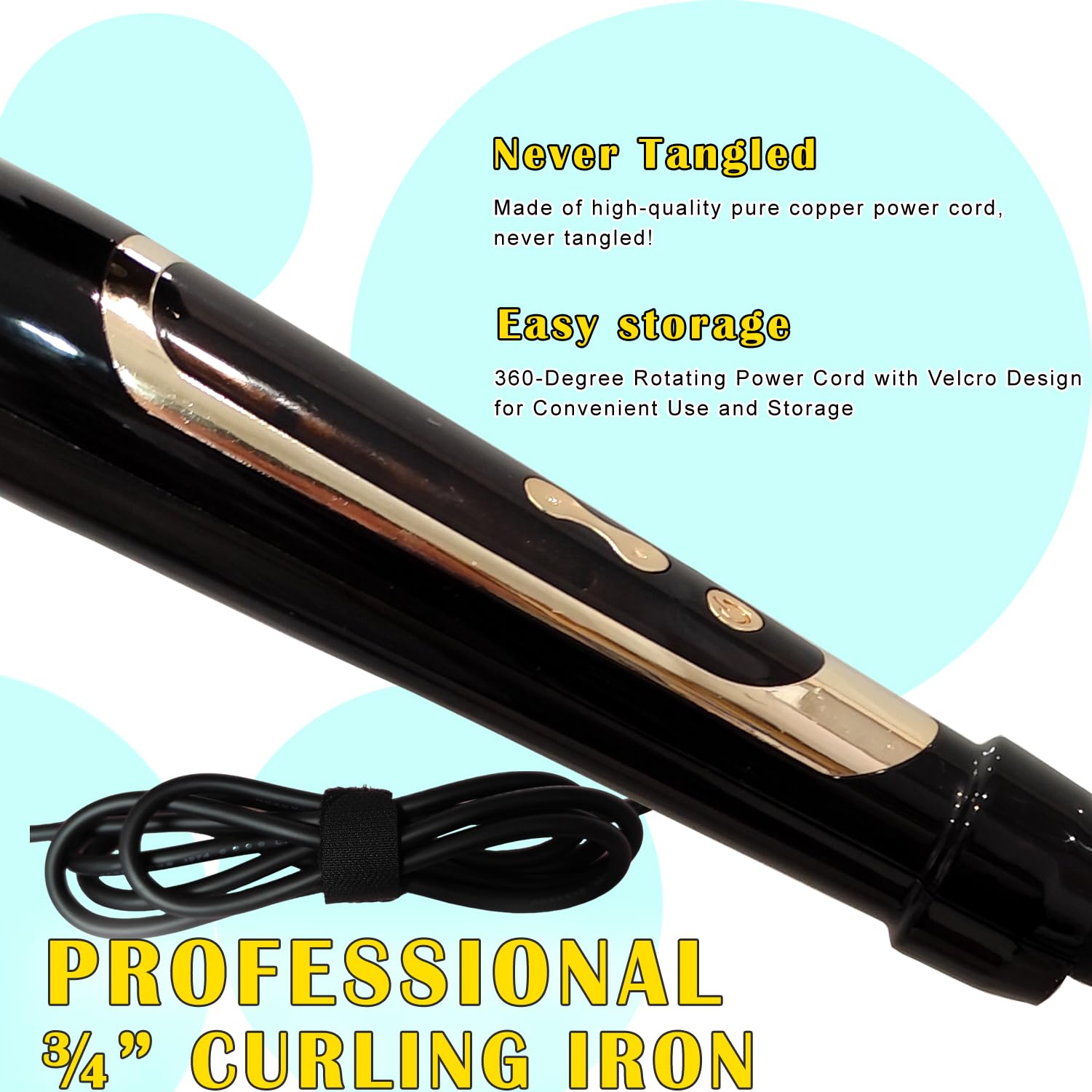 ABP 450°F temperature control for versatile styling across hair types